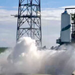 Blue Origin tests the second stage of its New Glenn rocket for the first time by statically burning the rocket engines.