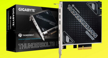 Gigabyte unveiled a card that will turn PCIe 4.0 x4 into two Thunderbolt 5 ports