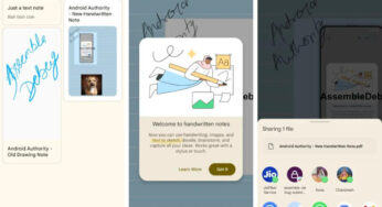 Handwritten notes will appear in Google Keep