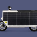 Electric scooter with solar panels Lightfoot increases the range without sockets by 30 km