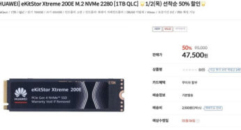 Huawei breaks into the consumer SSD market with the eKitStore Xtreme 200E at a surprisingly low price
