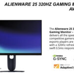 Alienware Introduces Affordable 25- and 27-Inch IPS Monitors with Up to QHD Resolution and Up to 320Hz