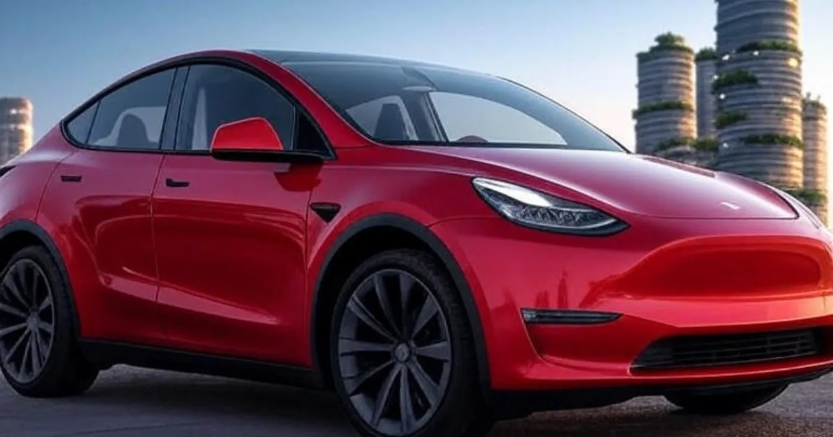 2025 Tesla Model Y showcasing modern design, advanced EV features, long range, and smart upgrades